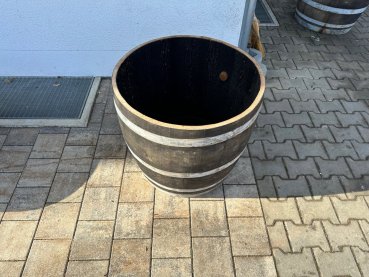 Preview: Holzfass 180 Liter, dunkel patiniert,  2/3 von 225 Liter Weinfass